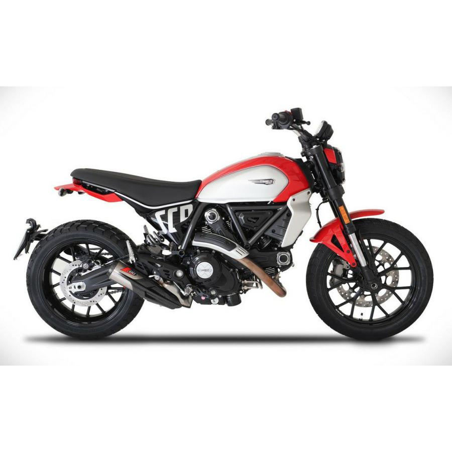 DUCATI スクランブラー800 2023- スリップオンマフラー カーボン E