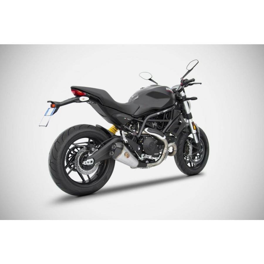 DUCATI モンスター797 17-19 スリップオンマフラー Eマーク付き ZARD_2