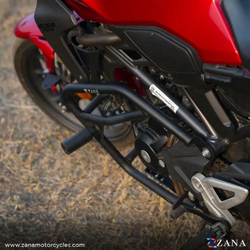 ホンダ CB250R/300R エンジンガード クラッシュバー スライダー付 グロスブラック ZANA_1