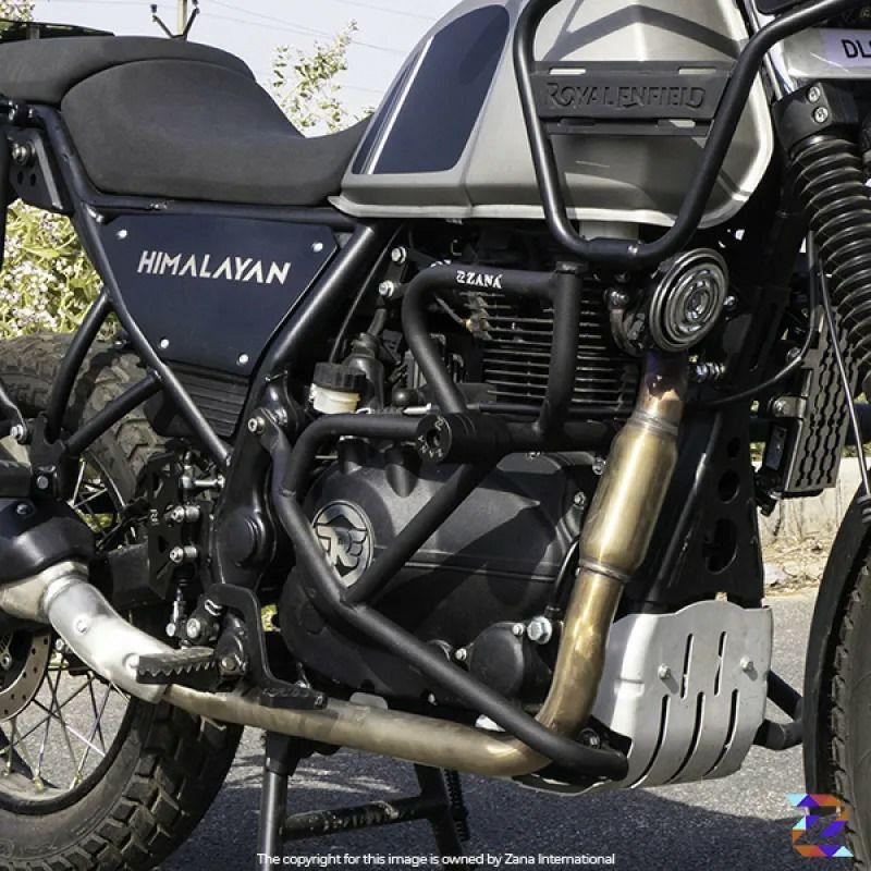 ロイヤルエンフィールド ヒマラヤ 21-23 クラッシュガード マットブラック スライダー付 ZANA Motorcycles_1