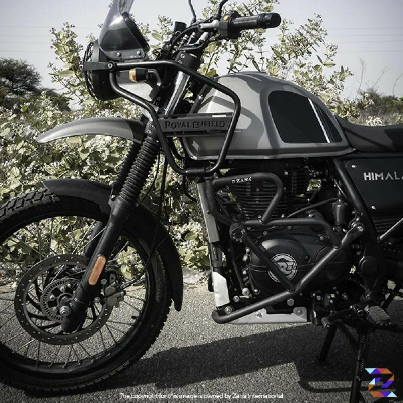ロイヤルエンフィールド ヒマラヤ 21-23 クラッシュガード マットブラック スライダー付 ZANA Motorcycles_2