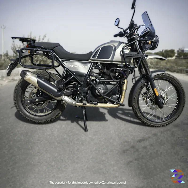 ロイヤルエンフィールド ヒマラヤ 21-23 クラッシュガード マットブラック スライダー付 ZANA Motorcycles_3
