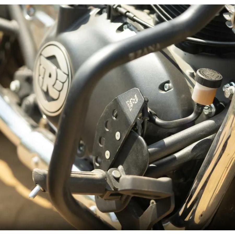 ロイヤルエンフィールド スーパーメテオ 650 リヤマスターシリンダーカバー アルミ スモール ZANA Motorcycles_1
