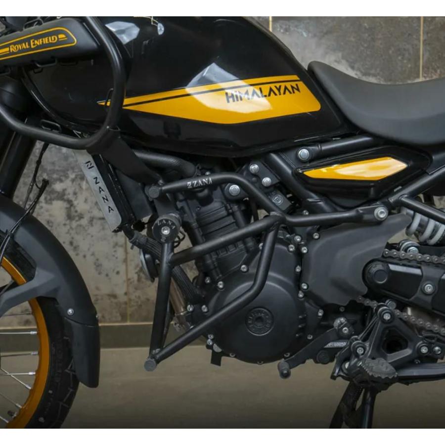 ロイヤルエンフィールド ヒマラヤ 450 クラッシュガード タイプ 1 スライダー付 ブラック ZANA Motorcycles_4
