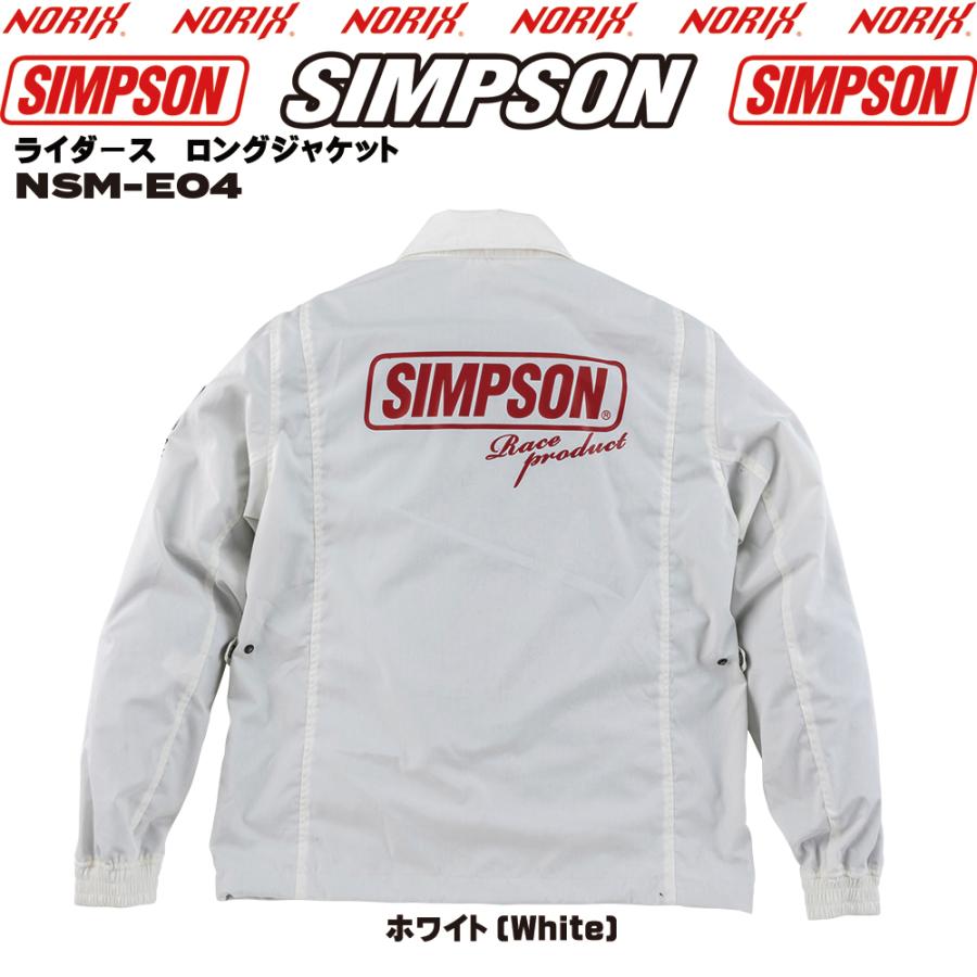 SIMSON ホワイトジャケット Mサイズ SIMPSON（シンプソン） セール品カラーサイズが合えばお買い得