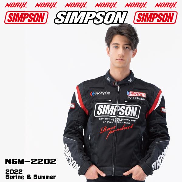 セール品 シンプソンジャケット 春夏モデル NSM-2202  SIMPSON  2022SS  2Wメッシュジャケット　プロテクター肩,肘,胸,背,標準装備　脱着式防風インナー  NORIX｜motopartsjapan｜15