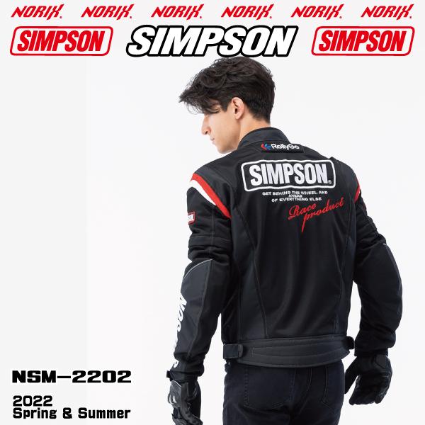 セール品 シンプソンジャケット 春夏モデル NSM-2202  SIMPSON  2022SS  2Wメッシュジャケット　プロテクター肩,肘,胸,背,標準装備　脱着式防風インナー  NORIX｜motopartsjapan｜16