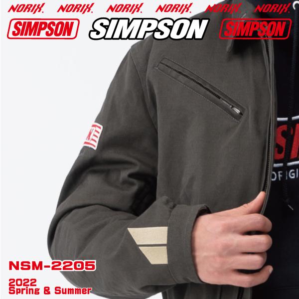 セール品 シンプソンジャケット 春夏モデル NSM-2205  SIMPSON 2022SS  スイングトップ　プロテクター肩、肘、胸、背、標準装備    SwingTop　NORIXシンプソン｜motopartsjapan｜12