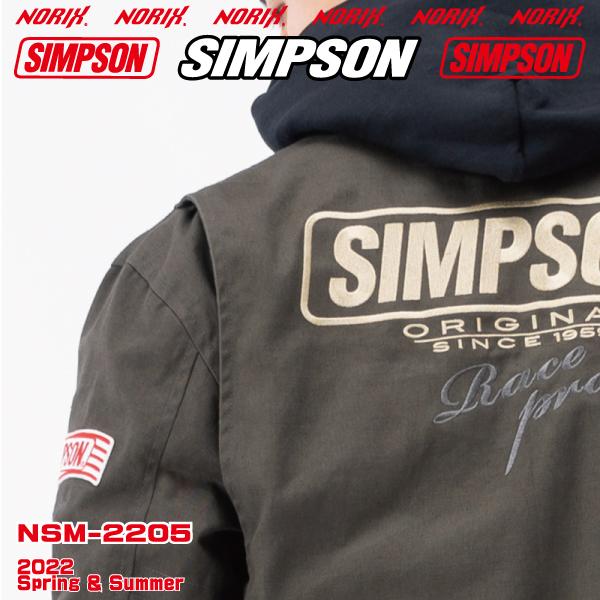 セール品 シンプソンジャケット 春夏モデル NSM-2205  SIMPSON 2022SS  スイングトップ　プロテクター肩、肘、胸、背、標準装備    SwingTop　NORIXシンプソン｜motopartsjapan｜13