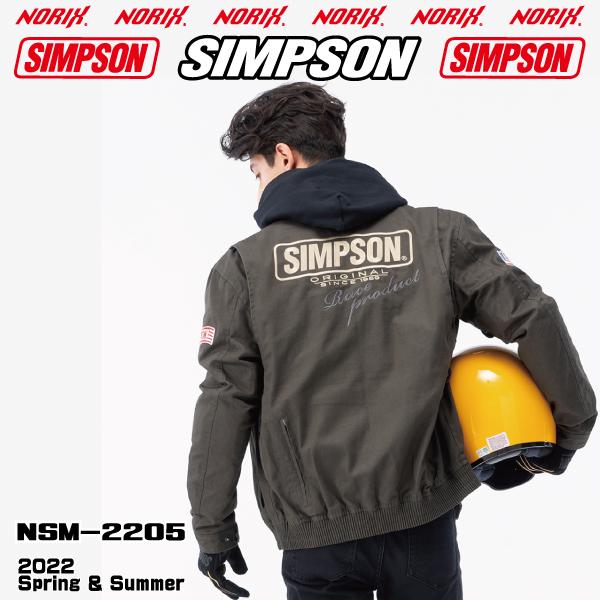 セール品 シンプソンジャケット 春夏モデル NSM-2205  SIMPSON 2022SS  スイングトップ　プロテクター肩、肘、胸、背、標準装備    SwingTop　NORIXシンプソン｜motopartsjapan｜15