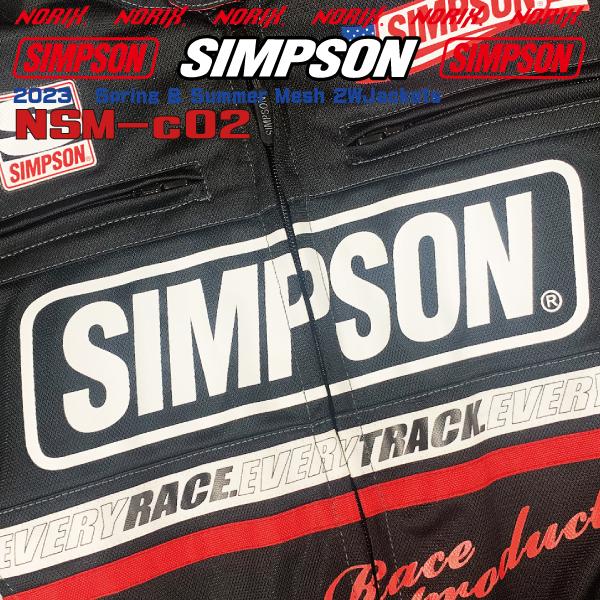 セール品  シンプソンジャケット  春夏モデル NSM-C02   Simpson 2023SS 2Wメッシュジャケット プロテクター肩.肘.胸.背.標準  Mesh 2WJackets SpringSummer｜motopartsjapan｜13