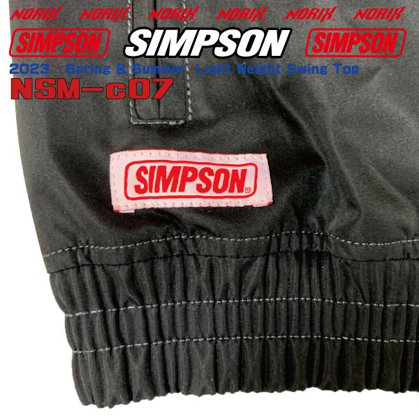 セール品  シンプソンジャケット  春夏モデル NSM-C07   Simpson  2023SS ライトウェイト　スイングトップRider's　Light Weight Swing Top Spring & Summer｜motopartsjapan｜14