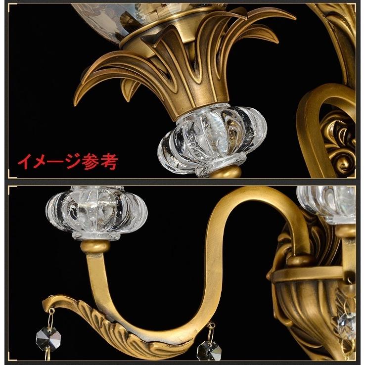 BL21-2銅.水晶ガラス壁掛け照明 壁掛け灯 インテリア照明 壁掛け灯 廊下 寝室 書斎 2灯 北欧モダン_5