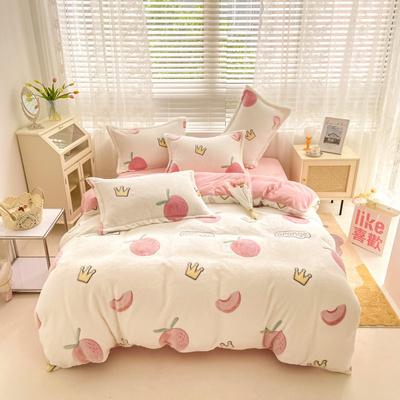 BS31冬用フランネル寝具 ワイドダブル ベッド用品4点セット ボックスシーツ