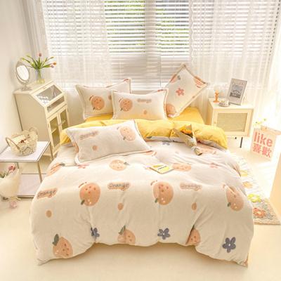 BS31冬用フランネル寝具 ワイドダブル ベッド用品4点セット ボックスシーツ