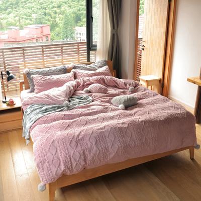 BS5冬用フランネル寝具 ワイドダブル ベッド用品4点セット ボックスシーツ