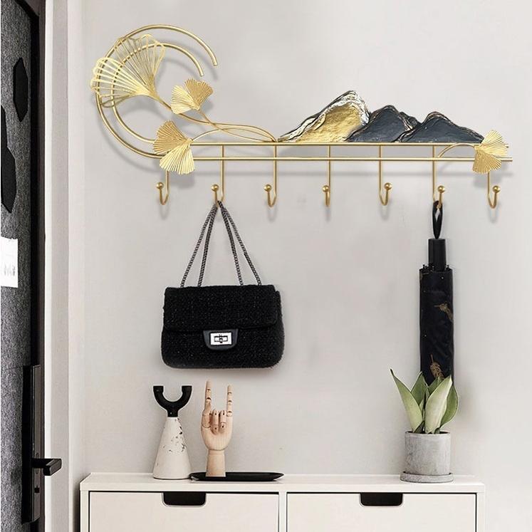 H66-2ハンガー 玄関収納 壁掛けフック コートハンガー コート掛け 帽子掛け カバン掛け 玄関 diy壁面収納 装飾ウォールフック 金属工芸品 手作り