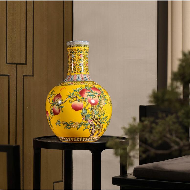 VA64花瓶 かびん 花器 花入れフラワーベース インテリア 雑貨 花柄 陶器_1