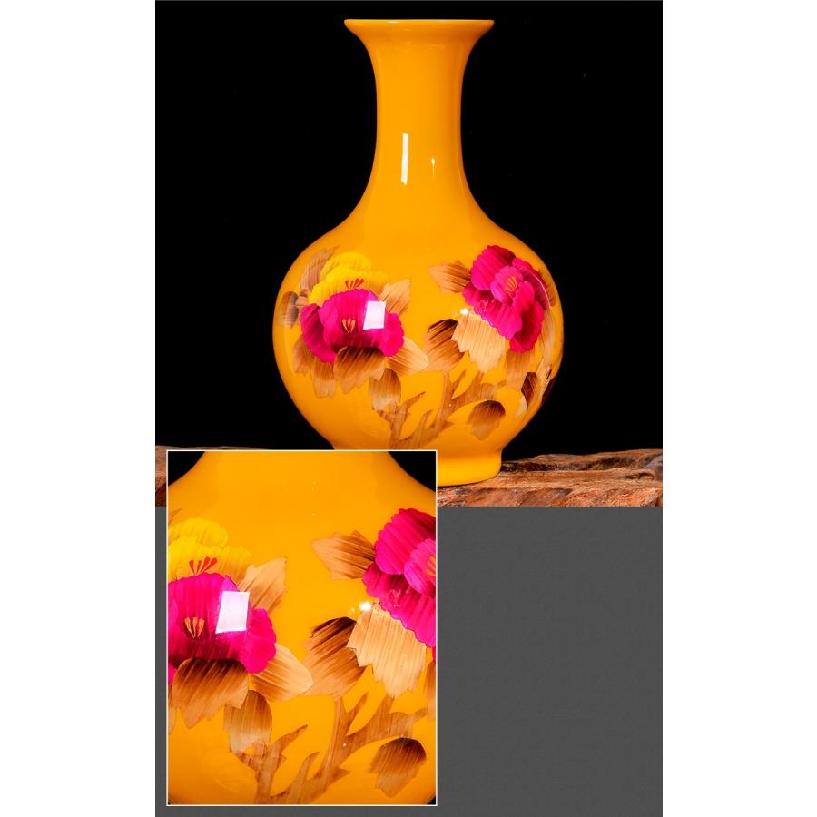 VA74花瓶 かびん 花器 花入れフラワーベース インテリア 雑貨 花柄 陶器