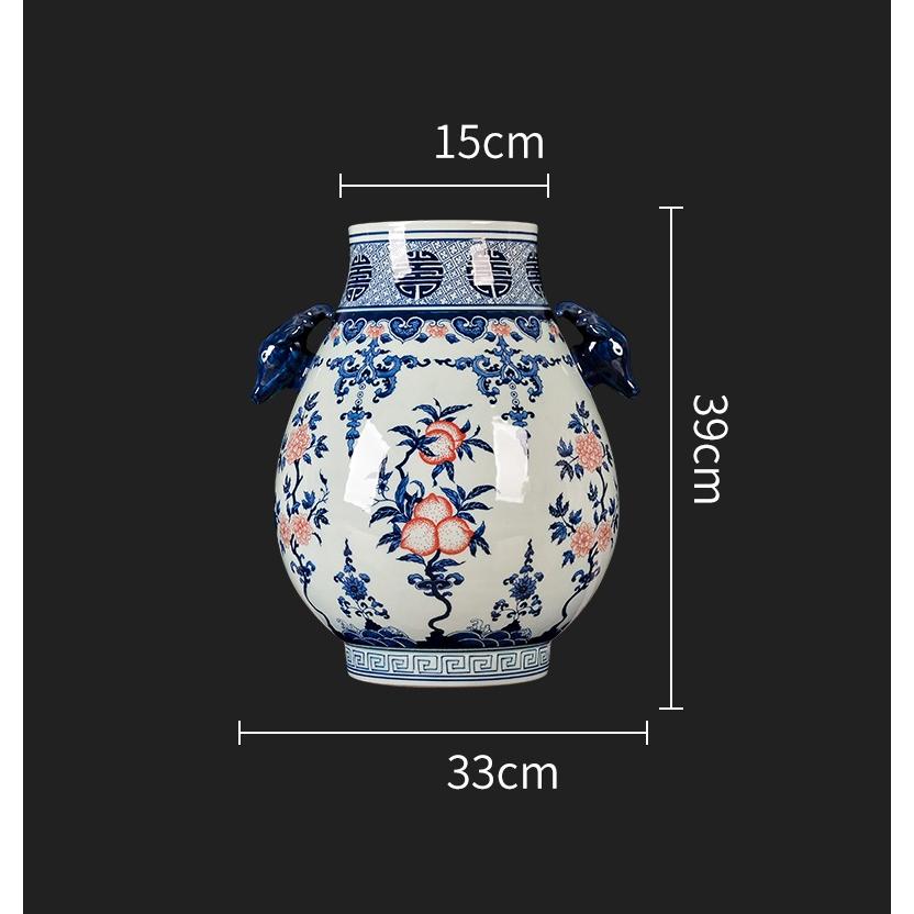 VA75花瓶 かびん 花器 花入れフラワーベース インテリア 雑貨 花柄 陶器_5