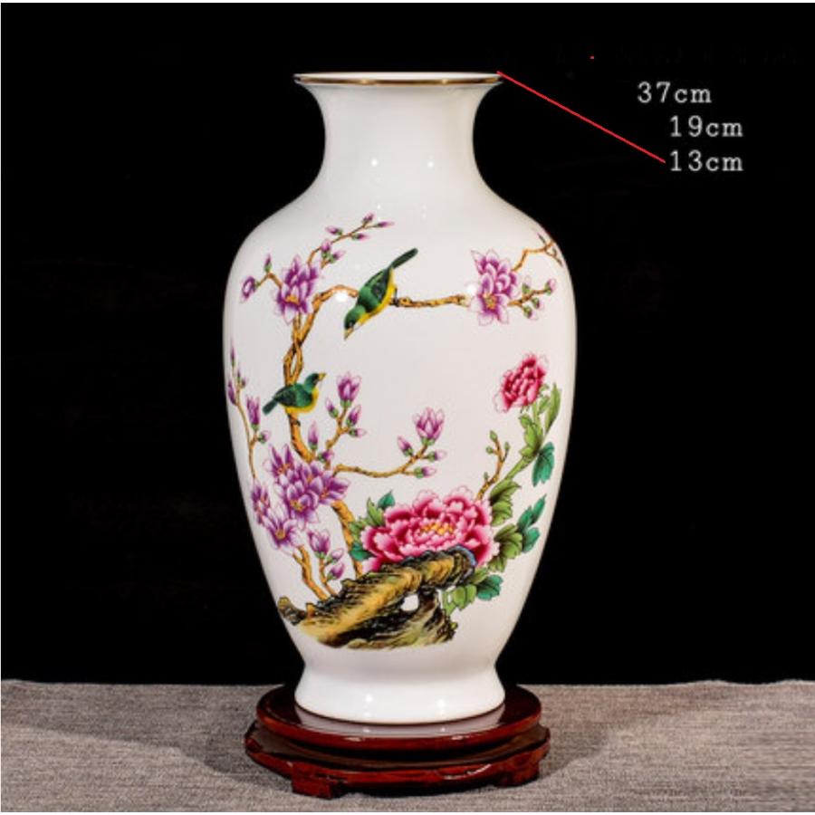 VA77-1花瓶 かびん 花器 花入れフラワーベース インテリア 雑貨 花柄 陶器_1