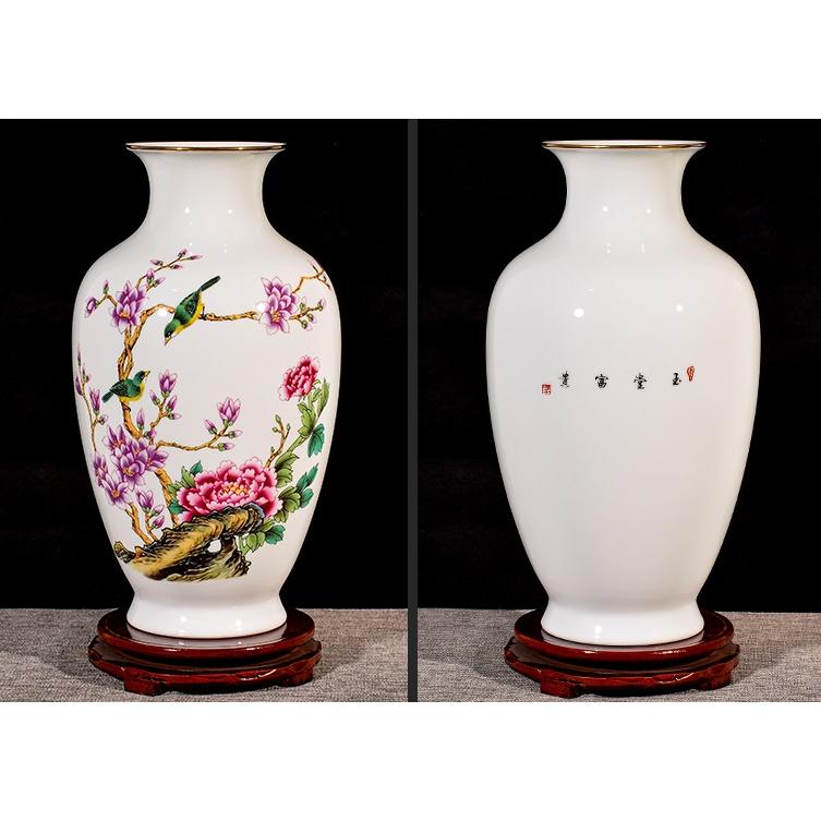 VA77-1花瓶 かびん 花器 花入れフラワーベース インテリア 雑貨 花柄 陶器_2