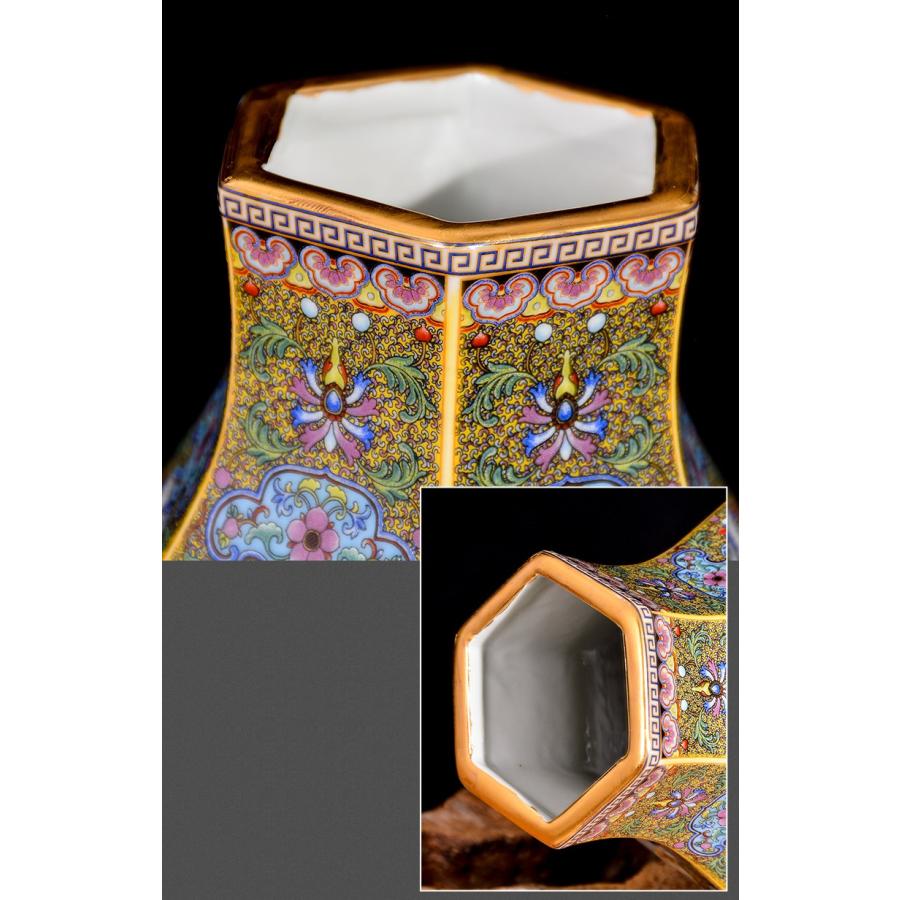 VA82花瓶 かびん 花器 花入れフラワーベース インテリア 雑貨 花柄 陶器_3