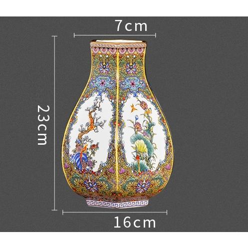 VA82花瓶 かびん 花器 花入れフラワーベース インテリア 雑貨 花柄 陶器_4
