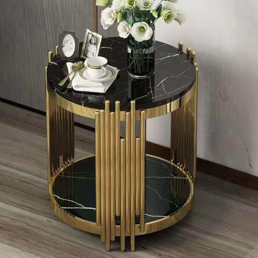 WT23-1岩板ローテーブル 飾り台 リビングテーブル 電話台 センターテーブル サイドテーブル ミニテーブル 寝室用テーブル