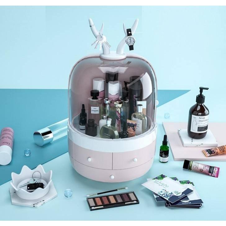 A28717 M8-2メイクボックス コスメボックス 化粧品収納ケース 小物収納ボックス.ピンク cm ：30 ご了承ください コスメ