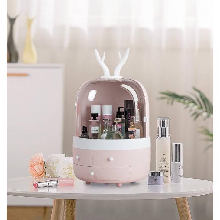 A28717 M8-2メイクボックス コスメボックス 化粧品収納ケース 小物収納ボックス.ピンク cm ：30 ご了承ください コスメ