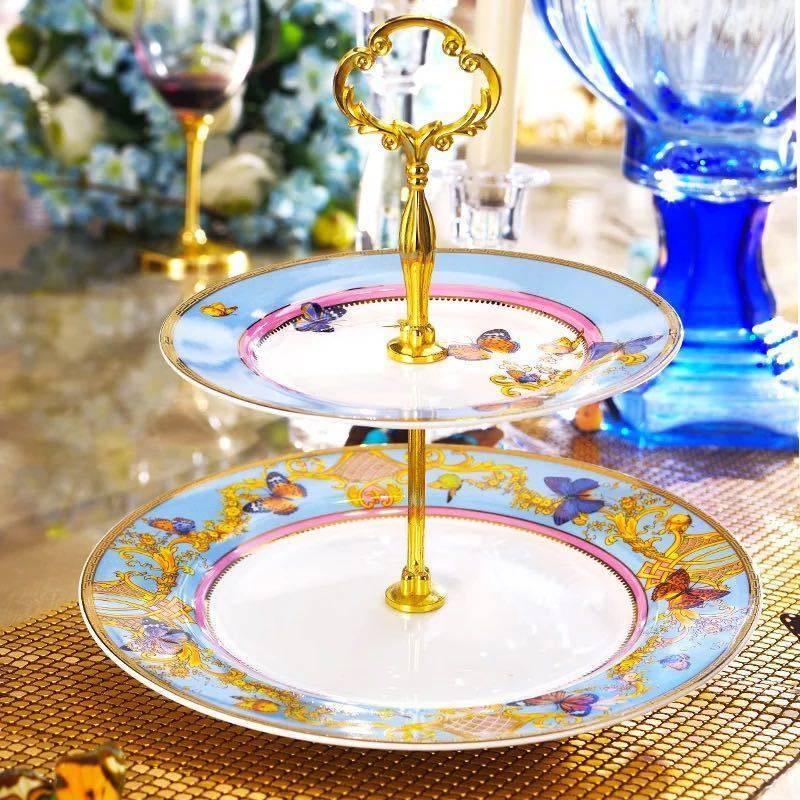 ウエッジウッドワイルドストロベリー2段ケーキスタンド WEDGWOOD