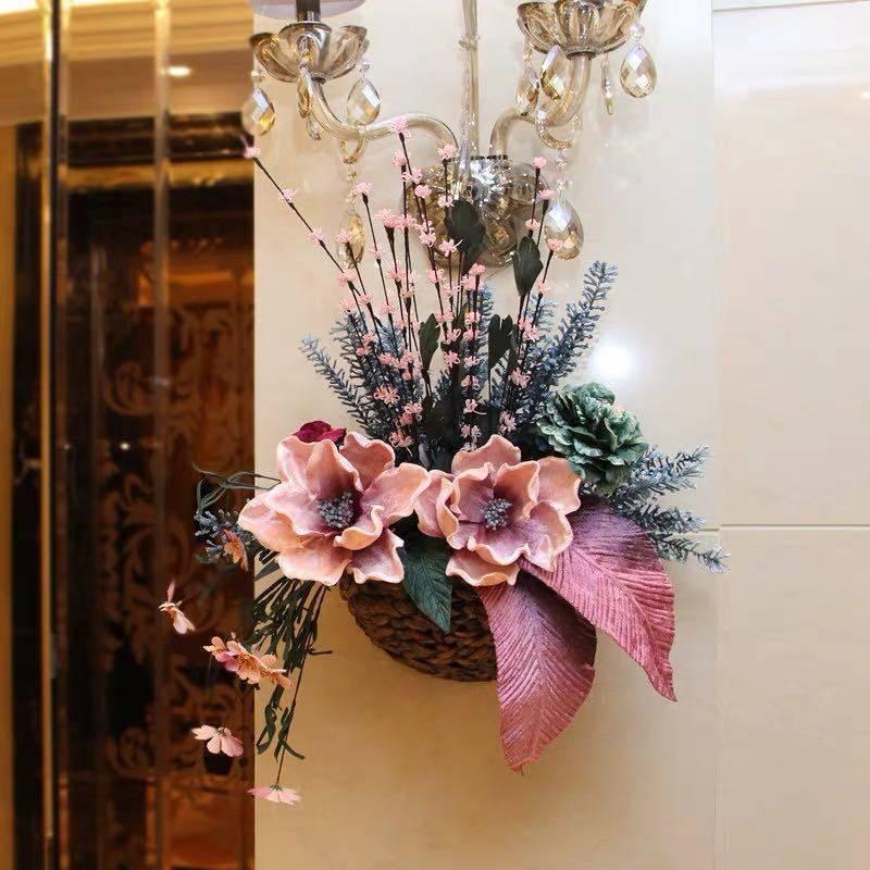 A30088 壁飾り 人工観葉植物 壁掛けインテリア ディスプレイ 壁掛けミックスグリーン 造花 壁掛け