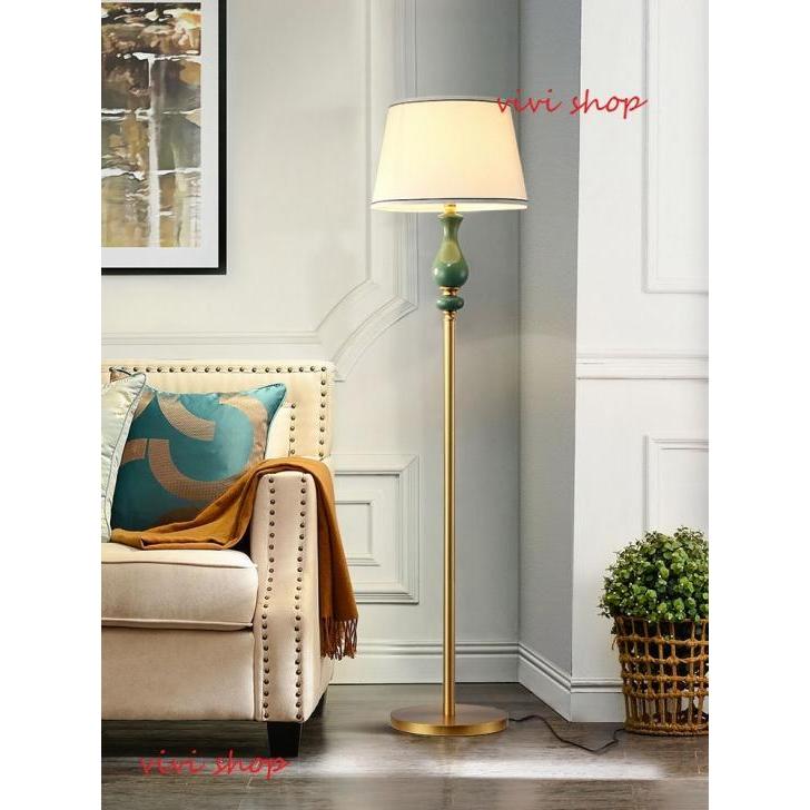 A27206 1220FL313銅.陶器.高級フロアスタンド スタンドライト フロア