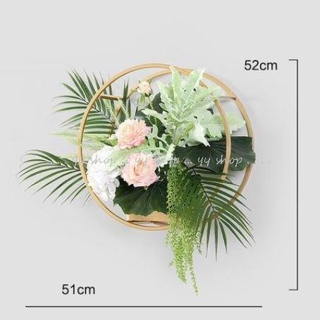 A06401 0920T12-5壁飾り 人工観葉植物 壁掛けインテリア ディスプレイ 壁掛けミックスグリーン 造花 壁掛け