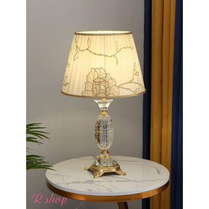 A07515 A高級水晶照明スタンドライト テーブルランプ デスクライト 卓上ステンド アンティーク調スタンド