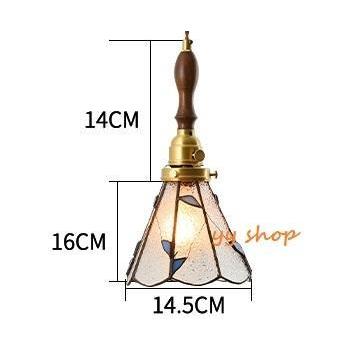 A01203 0820L3-6ステンドグラス．ペンダントライト豪華天井照明ステンドグラスランプ ガラス工芸品.銅 1灯_3