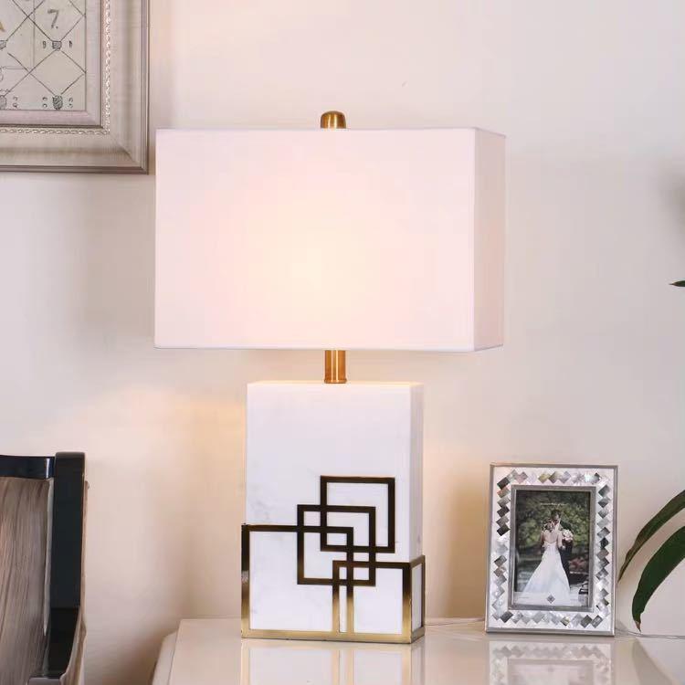 A28879 インテリア照明 テーブルスタンド 照明スタンド 卓上ステンド 人造大理石照明テーブルライト