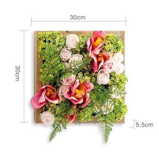 A06455 0920T9-2壁飾り 人工観葉植物 壁掛けインテリア ディスプレイ 壁掛けミックスグリーン 造花 壁掛け