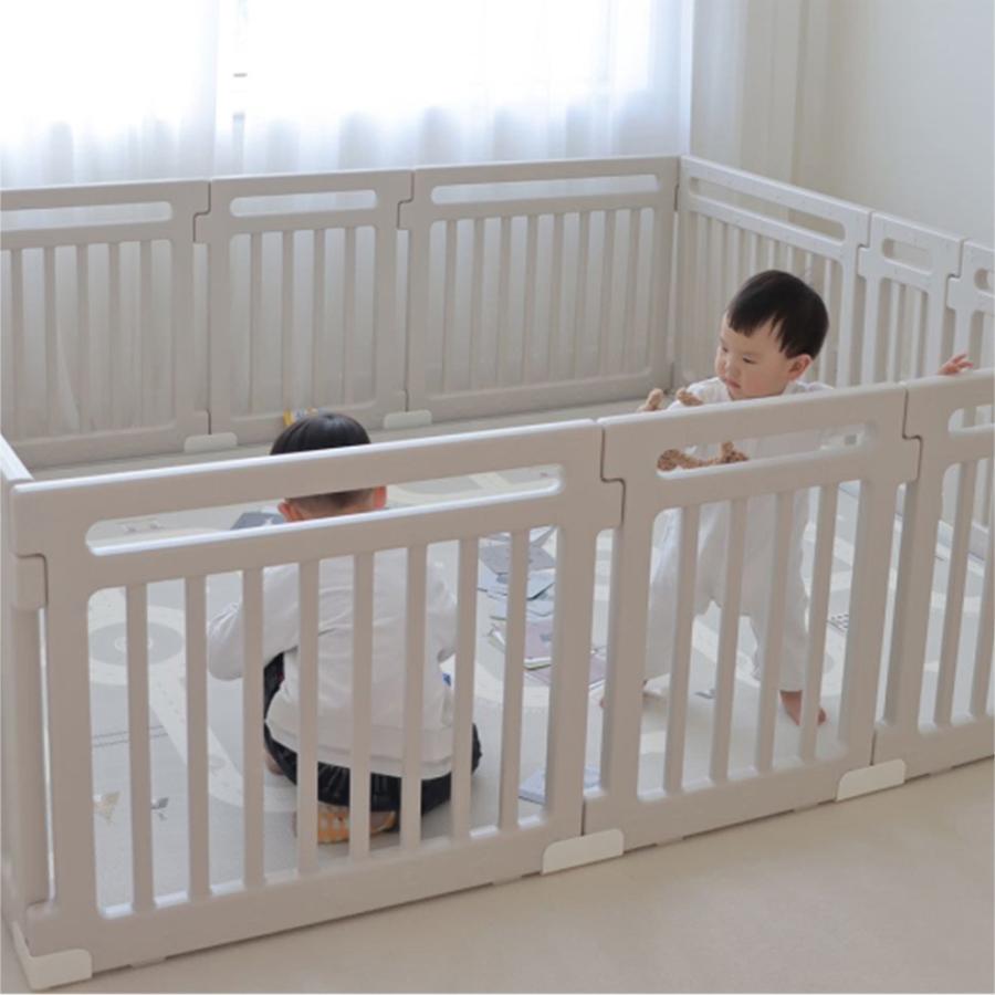 ベビーサークル ハイタイプ 滑り止め付 簡単組立 子供 ドア 扉 プレイペン 赤ちゃん 大きい 長方形 かわいい ベビーフェンス ベビーゲート フェンス_14
