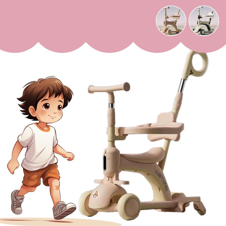 子供用三輪車 キックボード キックバイク 手押し棒　乗用玩具 ペダル無し セーフティーガード付き シンプル おしゃれ おもちゃ かわいい  誕生日 プレゼント_4