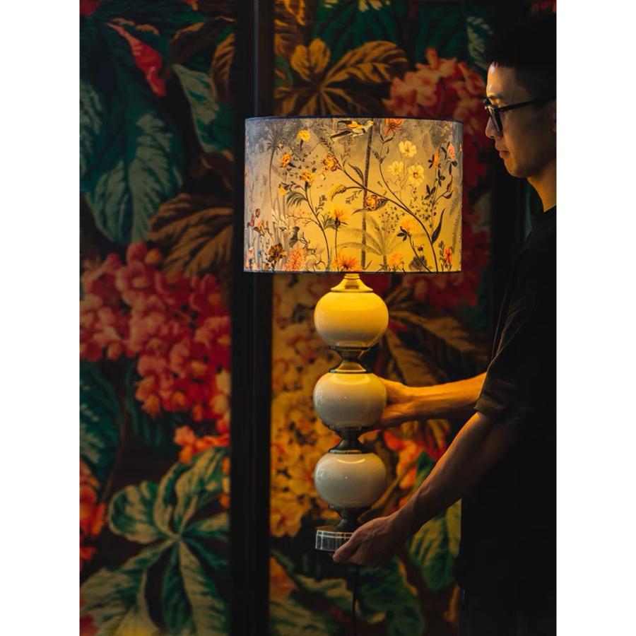 極上☆ 美品登場☆ 照明スタンドライトデスクライト 高級陶器卓上ステンド 照明スタンドライト テーブルランプ デスクライト 卓上ステンド