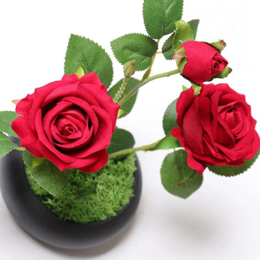造花 盆栽 インテリアフラワー お部屋の装飾 フラワーポット入り 造花