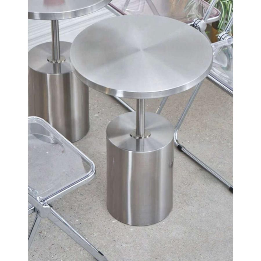 mills ステンレスローテーブル ローテーブル ミニテーブル．アンティーク調 ステンレス