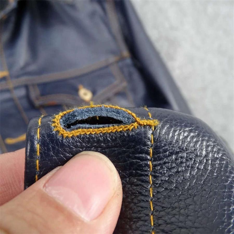 レザージャケット カウハイド 牛革 革ジャン ナバホ柄 本革ライダース