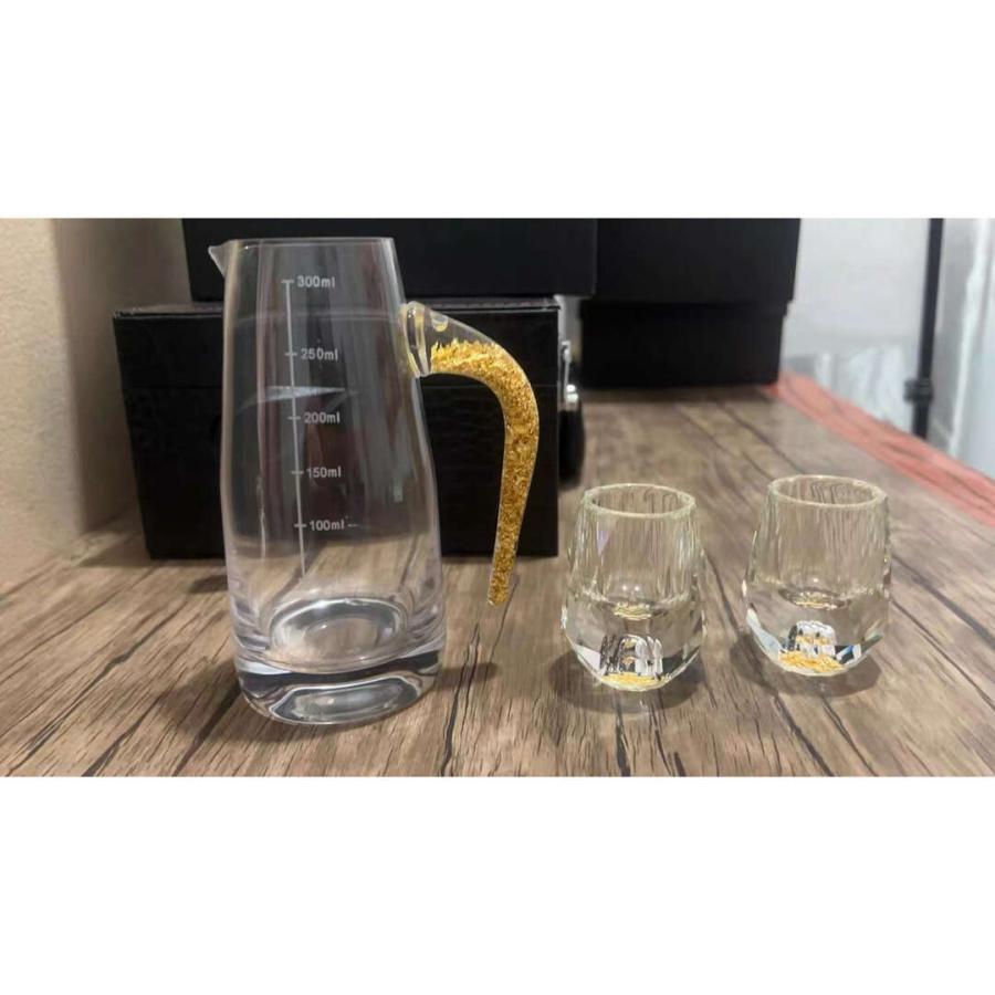 グラス 冷酒器 冷酒グラス グラスセット ショットグラス 金箔入れ高級