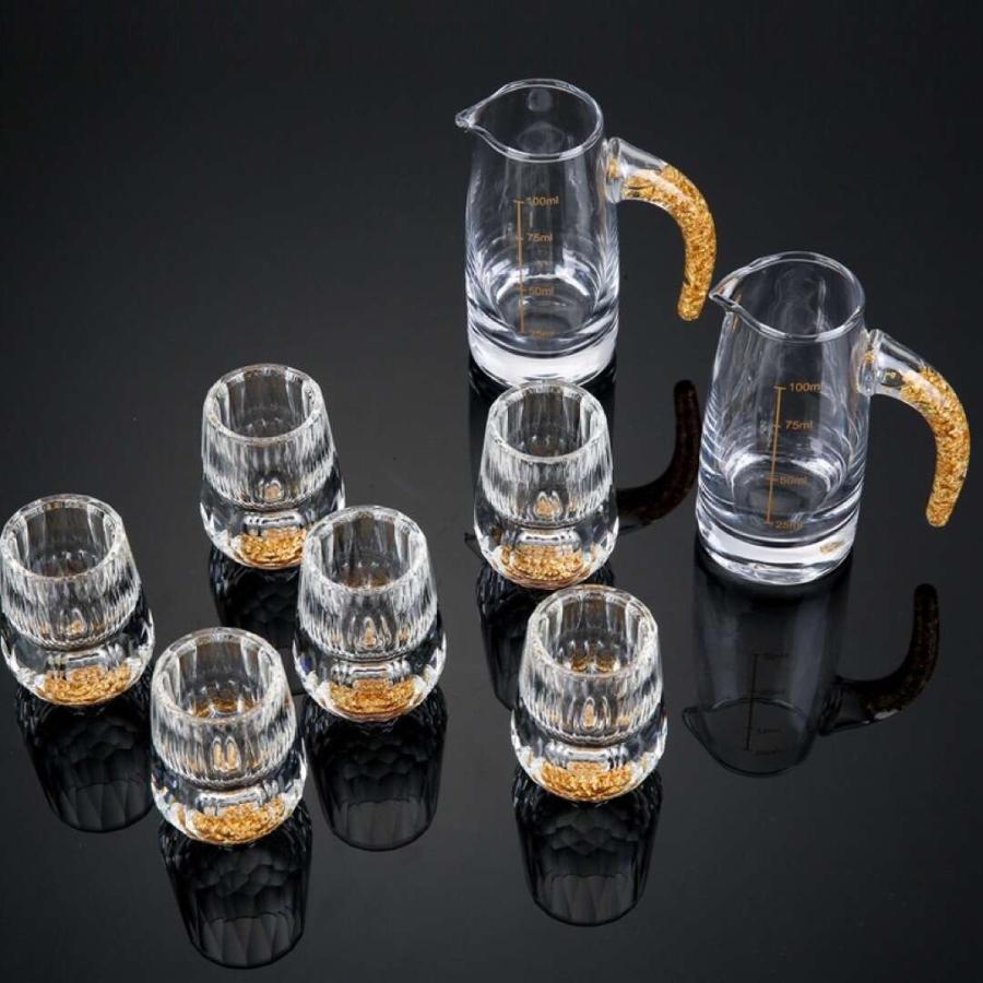 グラス 冷酒器 冷酒グラス グラスセット ショットグラス 金箔入れ高級グラス グラス 冷酒器 冷酒グラス グラスセット ショットグラス 金箔入れ高級