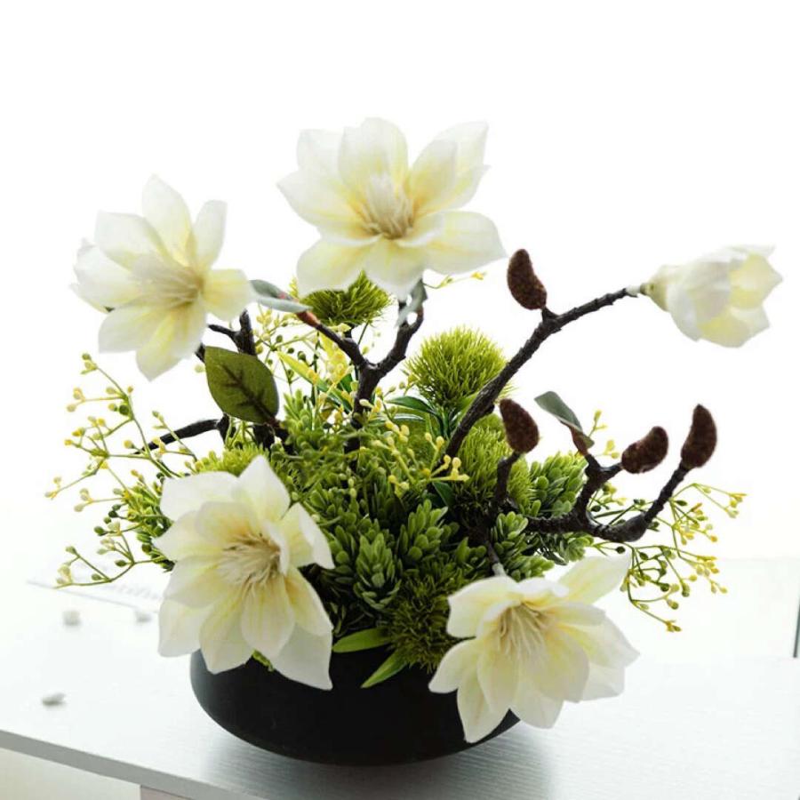 造花 盆栽 インテリアフラワー お部屋の装飾 フラワーポット入り 造花