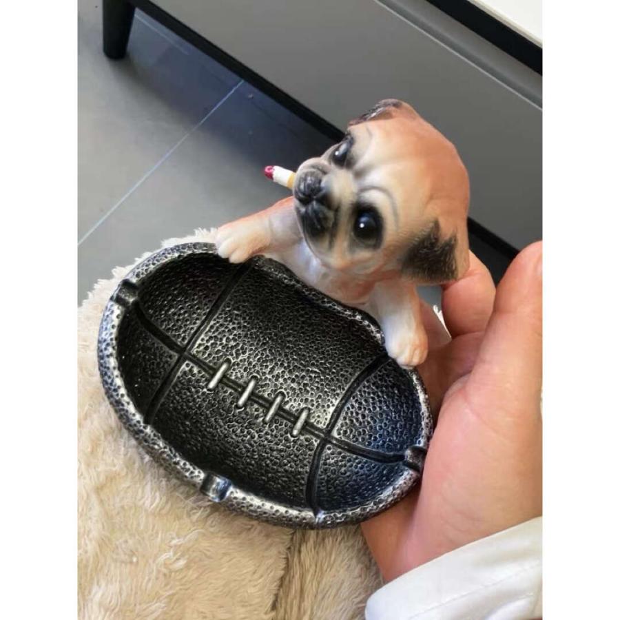 犬型 灰皿 イヌ 卓上収納 小物入れ パグ雑貨 キーケース 置物 PUG : 夢