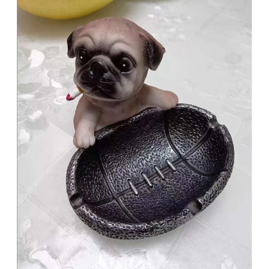 犬型 灰皿 イヌ 卓上収納 小物入れ パグ雑貨 キーケース 置物 PUG : 夢